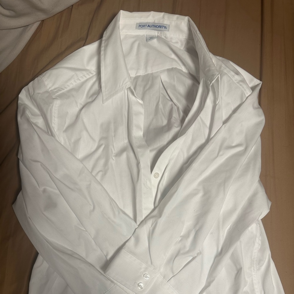 white button down blouse- never worn
